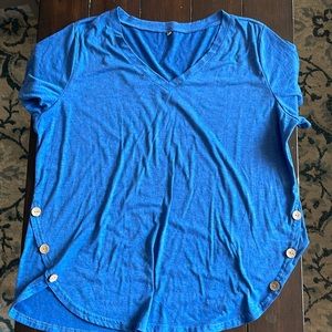 Women’s Tee with Button Detail